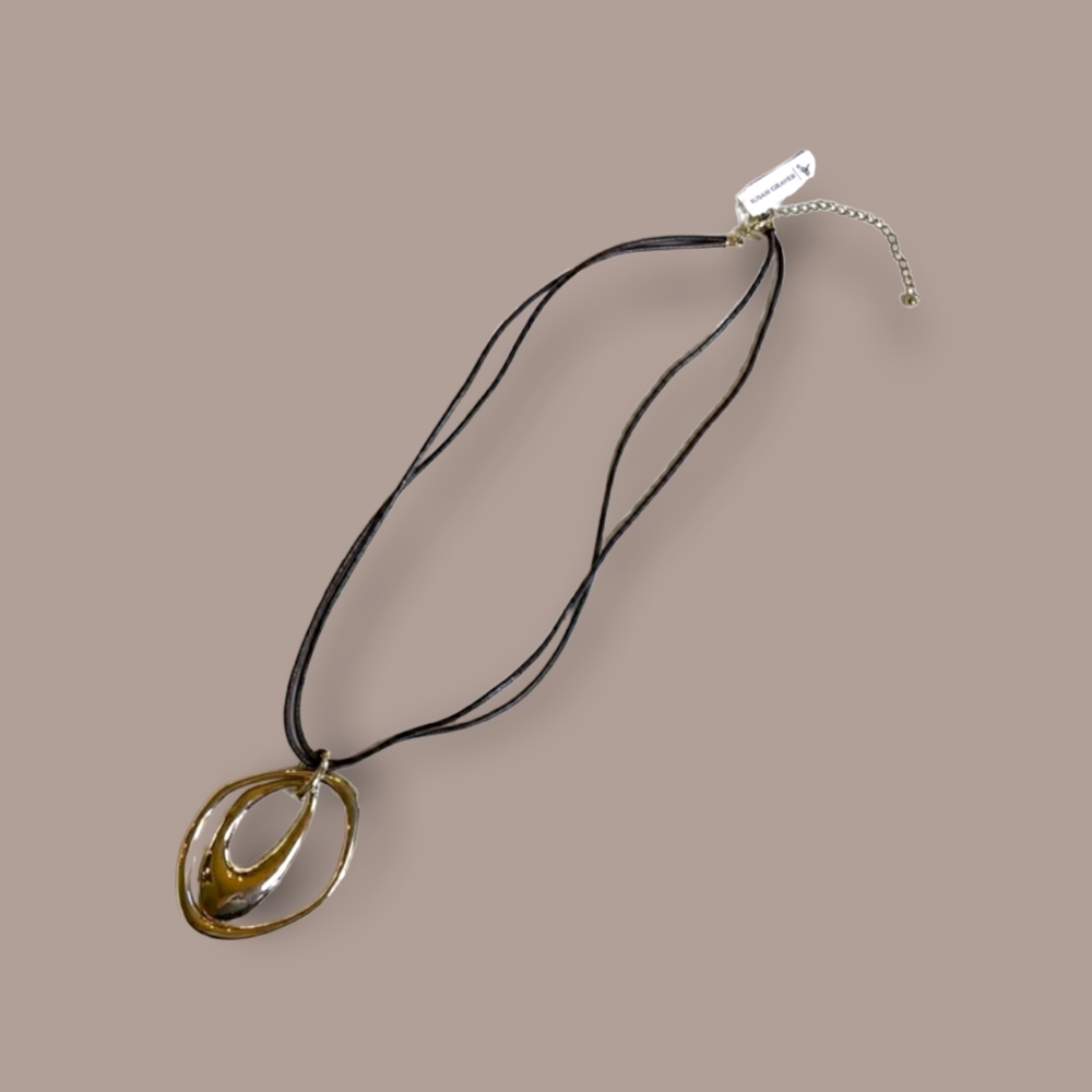 Susan Graver Silver Statement Pendant Necklace